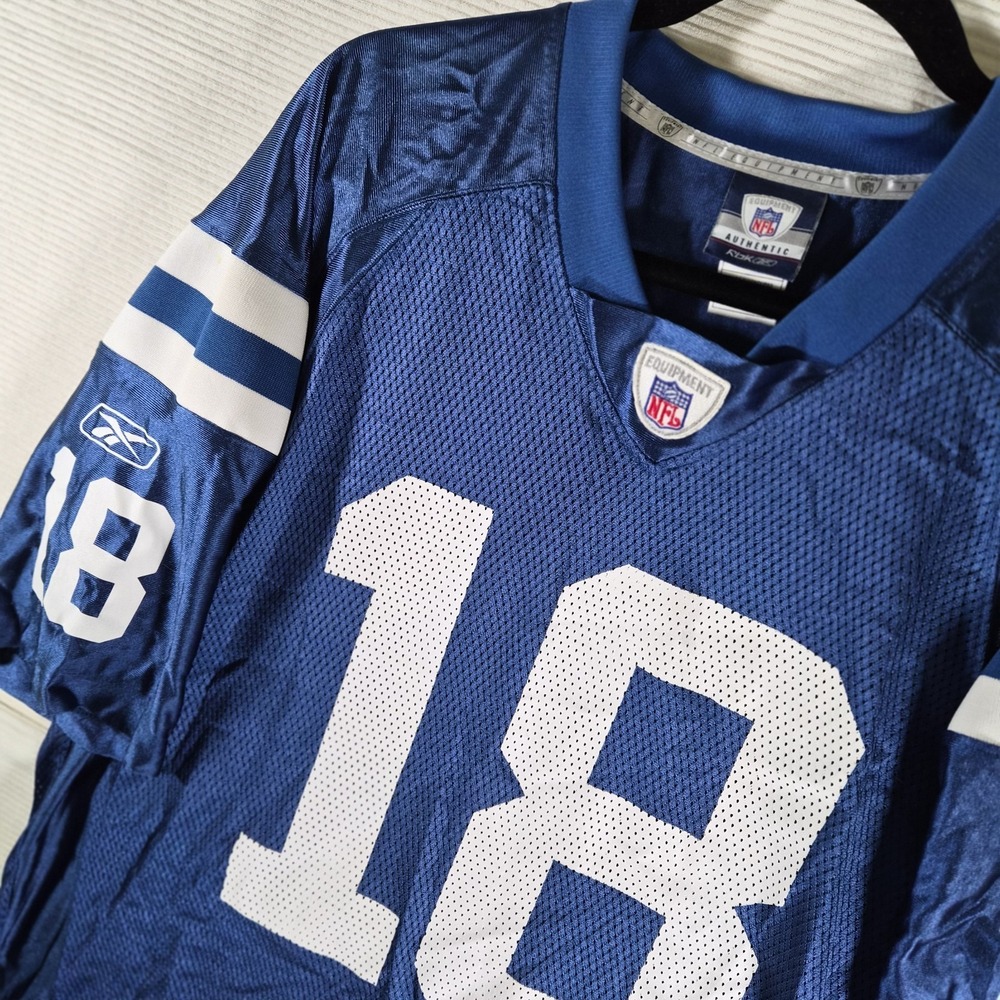 Peyton Manning Indianapolis Colts #18 NFL Reebok On Field Jersey‎ Men's L Length